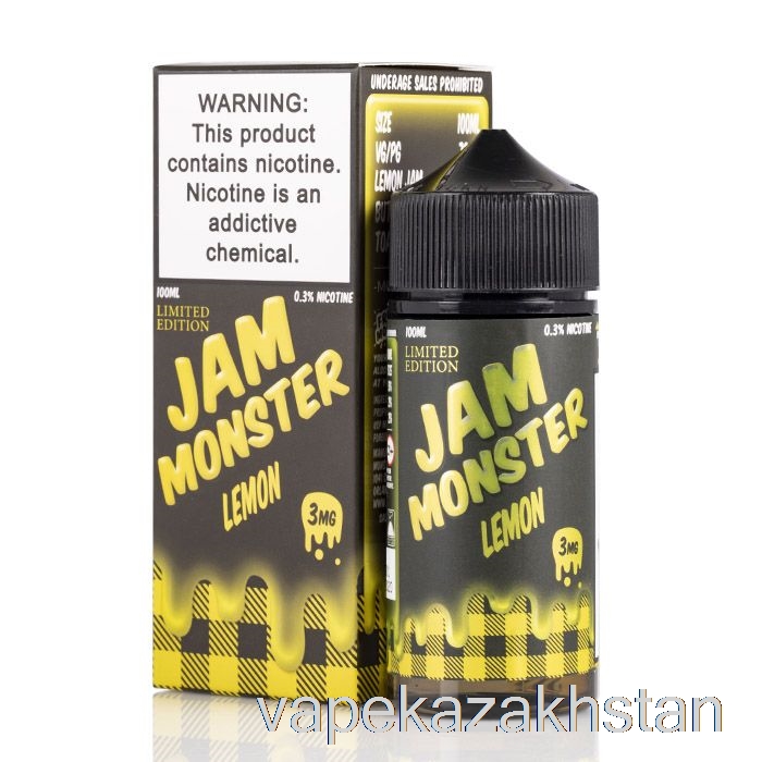 Vape Disposable Lemon - Jam Monster - 100mL 6mg